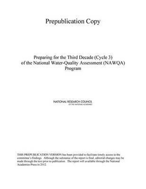 Cover for National Research Council · Preparing for the Third Decade of the National Water-Quality Assessment Program (Pocketbok) (2012)