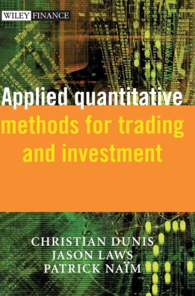 Cover for C Dunis · Applied Quantitative Methods for Trading and Investment - The Wiley Finance Series (Hardcover bog) (2003)