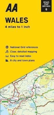 Road Map Wales - Road Map Britain -  - Bücher - AA Publishing - 9780749582852 - 3. März 2022