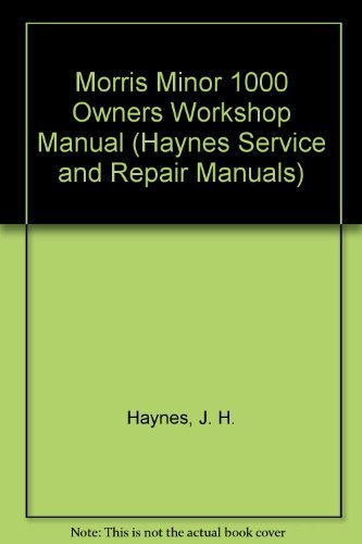 Cover for Haynes Publishing · Morris Minor 1000 Owner's Workshop Manual (Paperback Book) [2 Revised edition] (2012)