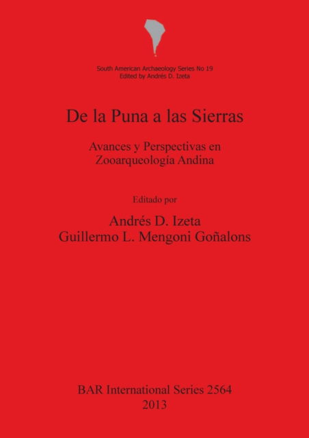 Cover for Andrés D. Izeta · De la puna a las Sierras (Book) (2013)