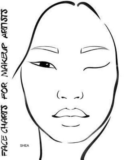 Face Charts for Makeup Artists Shea - Blake Anderson - Books - Createspace Independent Publishing Platf - 9781983882852 - January 16, 2018