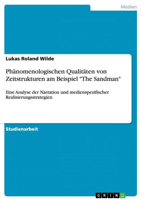 Cover for Wilde · Sandman (Book) [German edition] (2009)