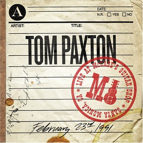Cover for Tom Paxton · Live At Mccabe's Guitar S (CD) (1990)