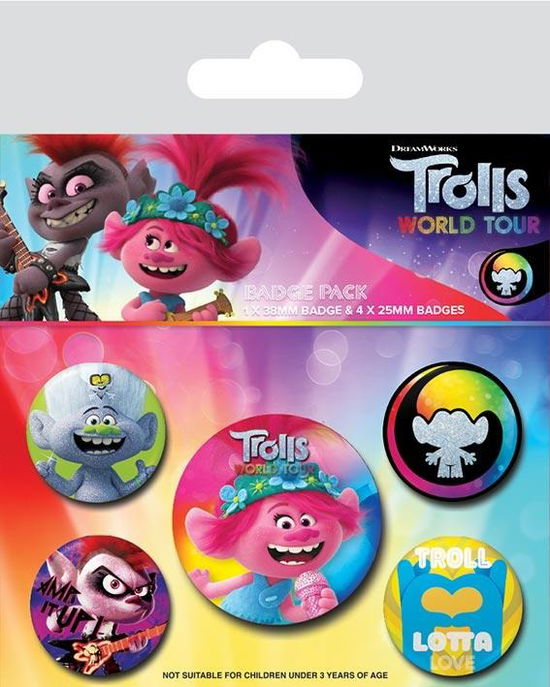 Trolls: Pyramid - World Tour (Pin Badge Pack) - Pyramid International - Marchandise -  - 5050293806853 - 