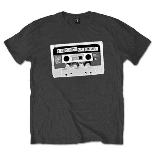 5 Seconds of Summer Unisex T-Shirt: Tape - 5 Seconds of Summer - Produtos - ROFF - 5055295386853 - 30 de dezembro de 2014