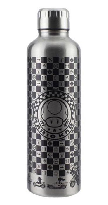 Mario Kart Metal Water Bottle - Paladone - Produtos - Paladone - 5055964767853 - 