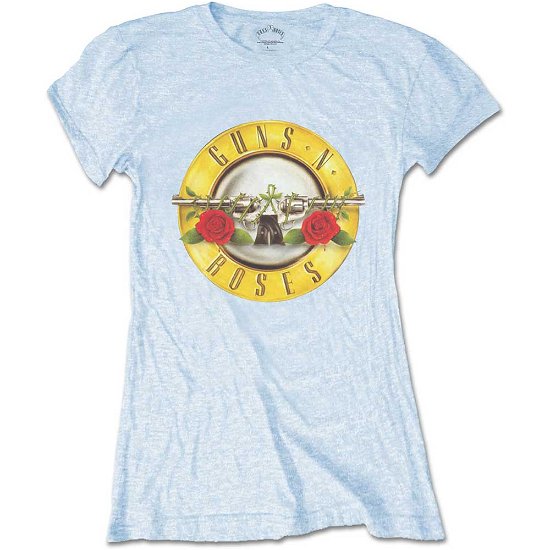 Cover for Guns N Roses · Guns N' Roses Ladies T-Shirt: Classic Bullet Logo (Skinny Fit) (T-shirt) [size S] [Blue - Ladies edition]