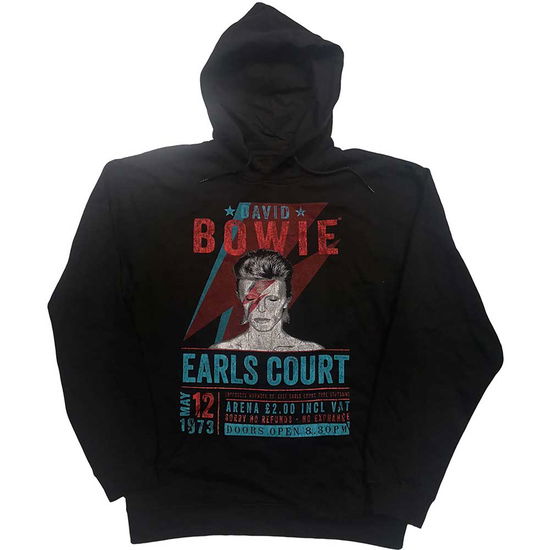 David Bowie Unisex Pullover Hoodie: Earls Court '73 - David Bowie - Fanituote -  - 5056561004853 - 