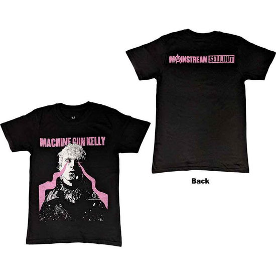 Machine Gun Kelly Unisex T-Shirt: Laser Eye (Back Print) - Machine Gun Kelly - Merchandise -  - 5056561062853 - December 14, 2022