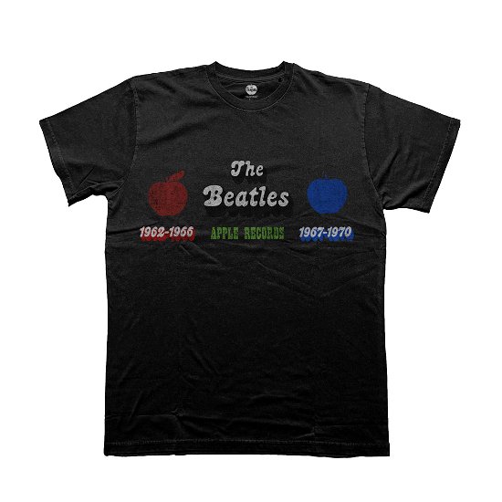 Cover for The Beatles · The Beatles Unisex T-Shirt: Apple Years Red &amp; Blue (T-shirt) [size S]