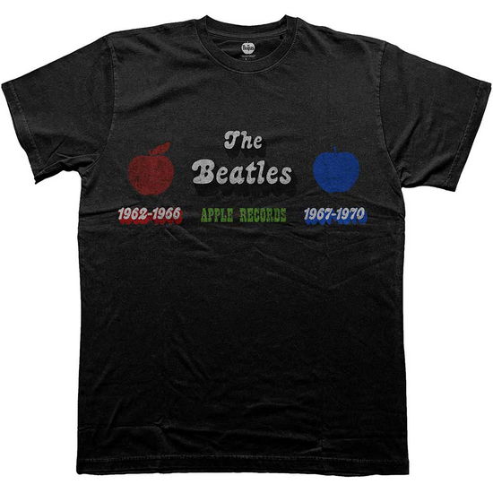 Cover for The Beatles · The Beatles Unisex T-Shirt: Apple Years Red &amp; Blue (T-shirt) [size S]