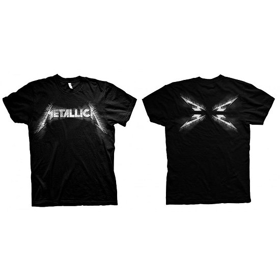 Metallica Unisex T-Shirt: Spiked (Back Print) - Metallica - Merchandise - MERCHANDISE - 5060357840853 - 22. januar 2020