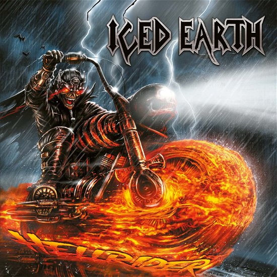 Cover for Iced Earth · Hellrider (Orange / Yellow / Silver Vinyl) (LP) [EP edition] (2023)