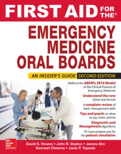 Cover for David Howes · First Aid for the Emergency Medicine Oral Boards, Second Edition (Paperback Book) (2018)