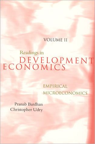 Cover for Pranab Bardhan · Readings in Development Economics: Empirical Microeconomics - The MIT Press (Hardcover Book) (2000)