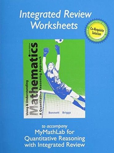 Cover for Jeffrey Bennett · Worksheets for Using and Understanding Mathematics with Integrated Review (Taschenbuch) (2014)