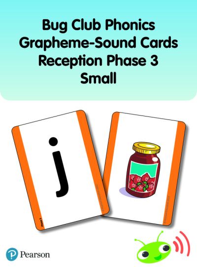 Bug Club Phonics Grapheme-Sound Cards Reception Phase 3 (Small) - Phonics Bug - Rhona Johnston - Livros - Pearson Education Limited - 9781292439853 - 5 de maio de 2022