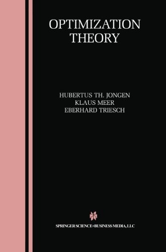 Cover for Hubertus Th. Jongen · Optimization Theory (Paperback Book) [Softcover reprint of the original 1st ed. 2004 edition] (2013)