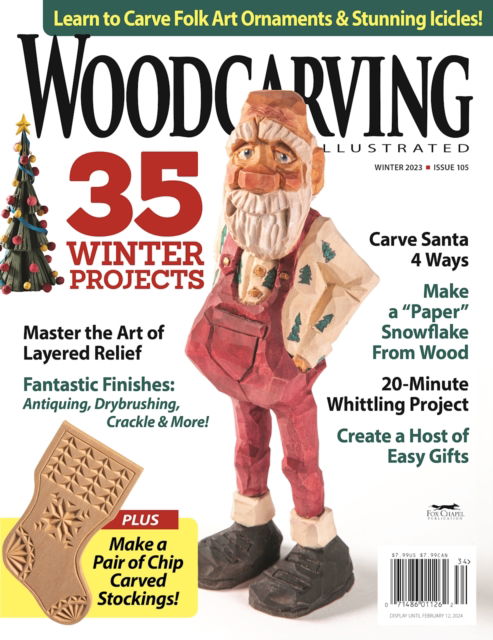 Cover for Editors of Woodcarving Illustrated · Woodcarving Illustrated Issue 105 Winter 2023 (Paperback Book) (2023)