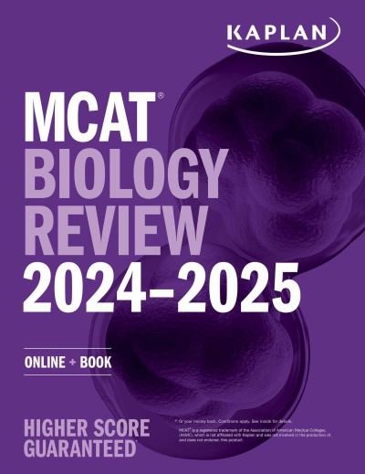 Cover for Kaplan Test Prep · MCAT Biology Review 2024-2025: Online + Book - Kaplan Test Prep (Paperback Book) (2023)