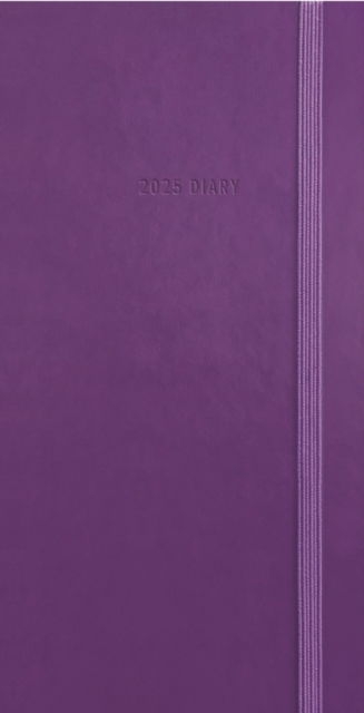 Purple Soft Touch Deluxe Slim Diary 2025 - Carousel Calendars - Kirjat - Carousel Calendars - 9781529845853 - perjantai 23. elokuuta 2024