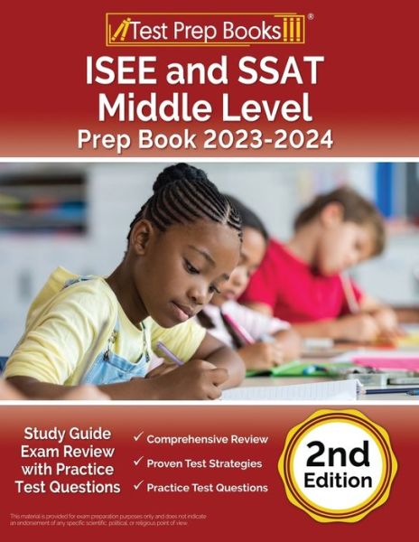 Cover for Joshua Rueda · ISEE and SSAT Middle Level Prep Book 2023-2024 : Study Guide Exam Review with Practice Test Questions [2nd Edition] (Paperback Book) (2023)