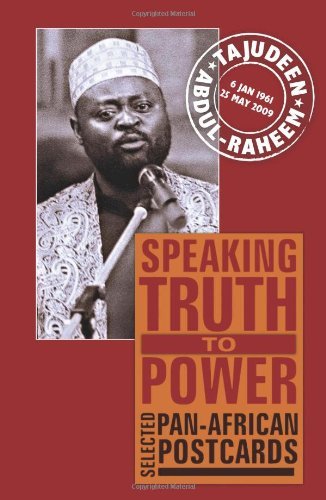Cover for Tajudeen Abdul-Raheem · Speaking Truth to Power: Selected Pan-African Postcards (Paperback Book) (2010)