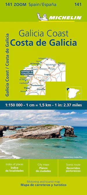 Costa de Galicia - Zoom Map 141 - Michelin - Bøger - Michelin Editions des Voyages - 9782067258853 - 20. juli 2023