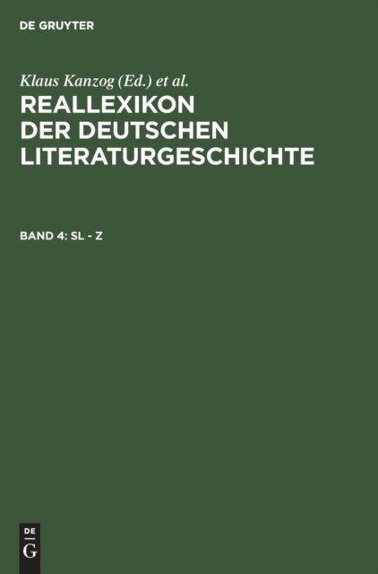 Cover for Real Lexicon German Encyclopedia of Literature (Gebundenes Buch) (1984)