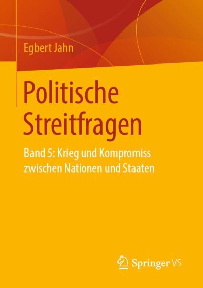 Cover for Egbert Jahn · Politische Streitfragen (Book) [1. Aufl. 2019 edition] (2019)