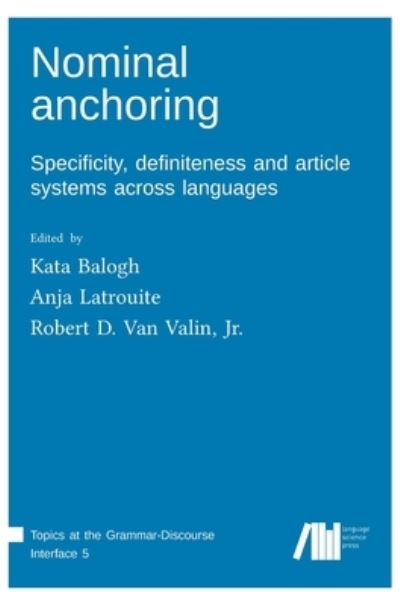 Cover for Kata Balogh · Nominal anchoring (Hardcover Book) (2020)