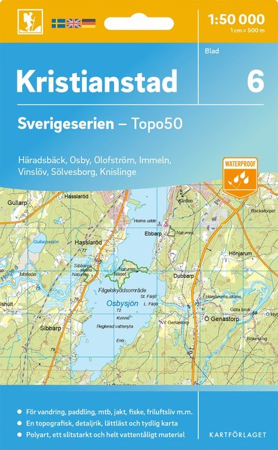Cover for Kristianstad - Sverigeserien Topo50 (Map) (2025)