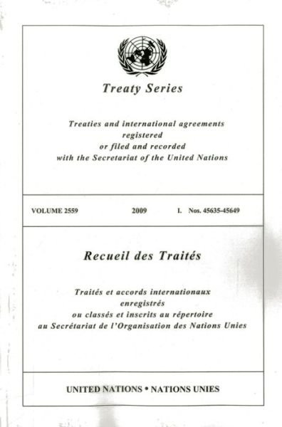 Cover for United Nations · Treaty Series 2559 (Paperback Book) (2013)