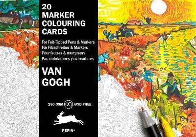 Cover for Pepin Van Roojen · Van Gogh: Marker Colouring Cards Book (Hardcover Book) (2017)