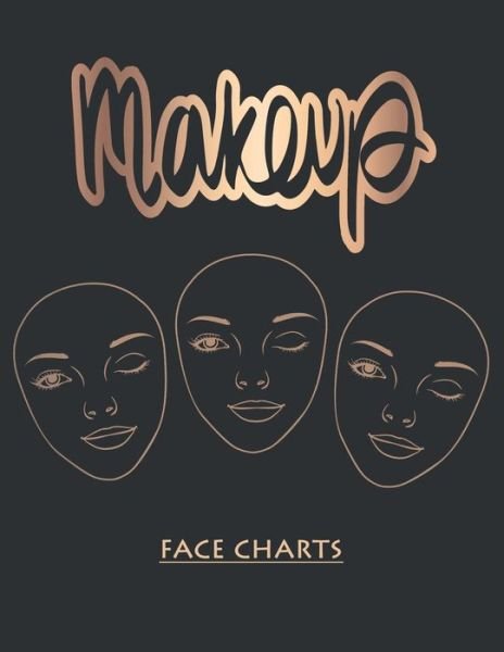 MakeUp Face Charts - Black Lotus Print - Bücher - Independently Published - 9798612815853 - 11. Februar 2020