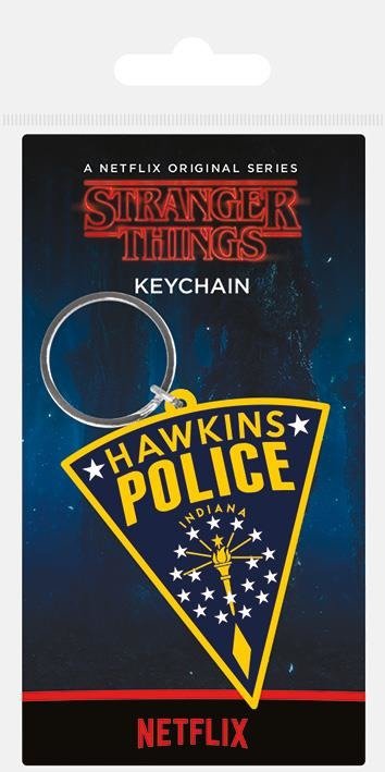 Cover for Stranger Things · Stranger Things: Pyramid - Hawkins Police (Rubber Keychain / Portachiavi Gomma) (Leksaker) [Yellow edition] (2020)