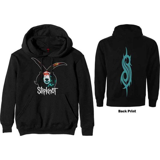 Cover for Slipknot · Slipknot Unisex Pullover Hoodie: Graphic Goat (Back Print) (Hoodie) [size S] [Black - Unisex edition]