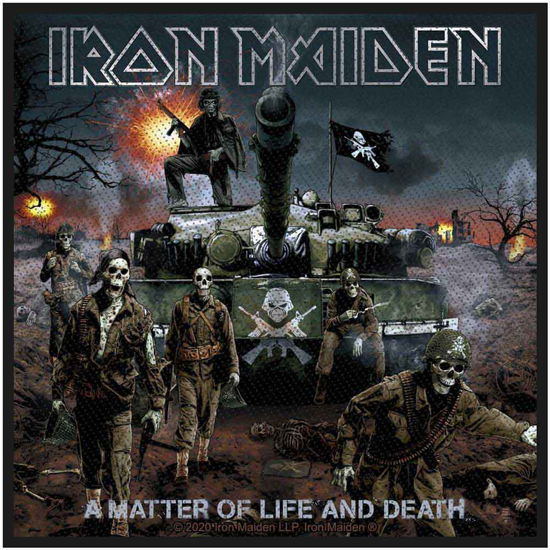 Cover for Iron Maiden · Iron Maiden Standard Woven Patch: Matter Of Life And Death 2020 (Retail Pack) (Patch)