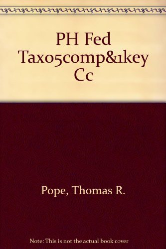 Cover for Anderson · Pren Hall Fed Taxatn 2005: Compre&amp; 1key Cc Pk (Inbunden Bok) (2004)
