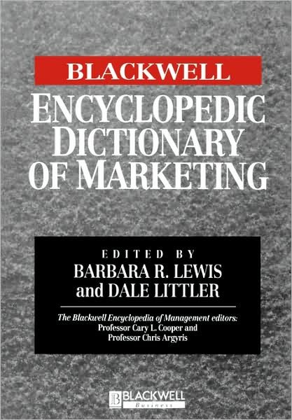 Cover for B Lewis · The Blackwell Encyclopedic Dictionary of Marketing (Paperback Book) (1999)