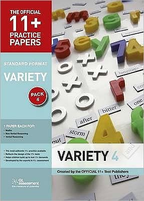Cover for GL Assessment · 11+ Practice Papers, Variety Pack 4, Standard: Maths Test 4, Verbal Reasoning Test 4, Non-Verbal Reasoning Test 4 - The Official 11+ Practice Papers (Pocketbok) [3 Revised edition] (2003)