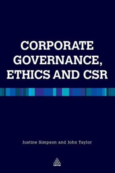 Cover for Justine Simpson · Corporate Governance Ethics and CSR (Paperback Book) (2013)