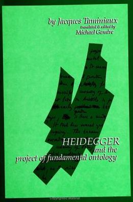 Cover for Jacques Taminiaux · Heidegger and the project of fundamental ontology (Book) (1991)