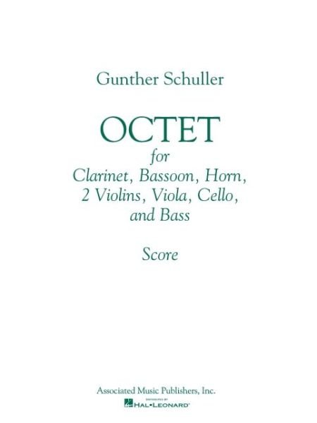 Cover for Gunther Schuller · Octet (Paperback Book) (1992)