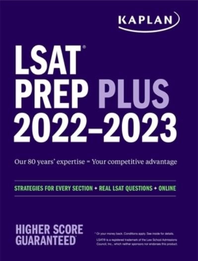 Cover for Kaplan Test Prep · LSAT Prep Plus 2022: Strategies for Every Section, Real LSAT Questions, and Online Study Guide - Kaplan Test Prep (Paperback Book) (2021)