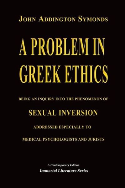Cover for John Addington Symonds · A Problem in Greek Ethics - (Pocketbok) (2016)