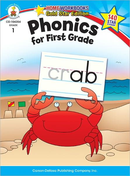 Cover for Carson-dellosa · Phonics for First Grade Grade 1 (Paperback Book) (2010)