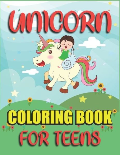 Cover for RP Press · Unicorn Coloring Book for Teens (Paperback Book) (2019)