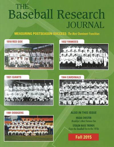 Cover for Society for American Baseball Research · Baseball Research Journal (BRJ), Volume 44 #2 (Paperback Book) (2015)